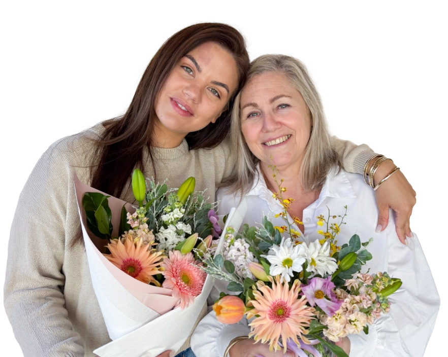 With Mother Pic